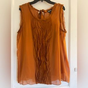 DKNY Donna Karan silk sleeveless blouse